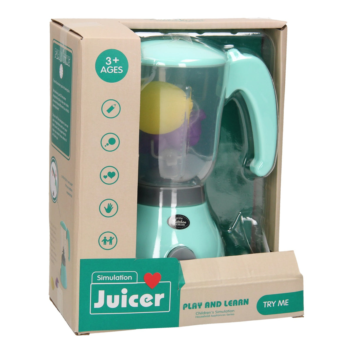 Spielzeugmixer mit Früchten