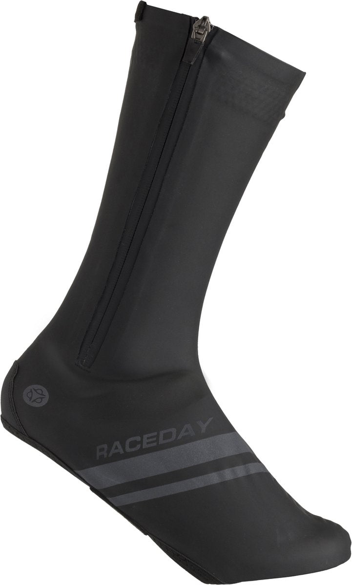 Agu raceday zip overschoenen essential - zwart - s - 38 39 - wind- en waterdicht