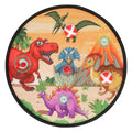 Klittenband dartbord dino