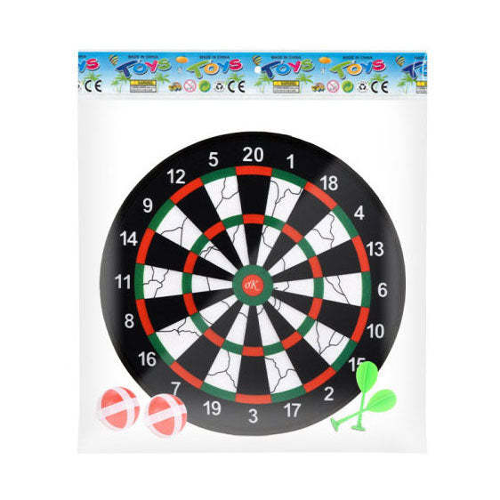 Dartbord klittenband met 3 pijltjes