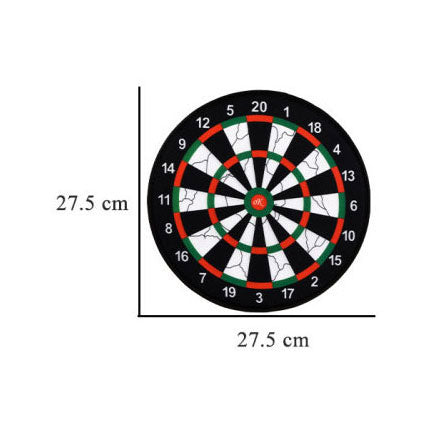Dartbord klittenband met 3 pijltjes