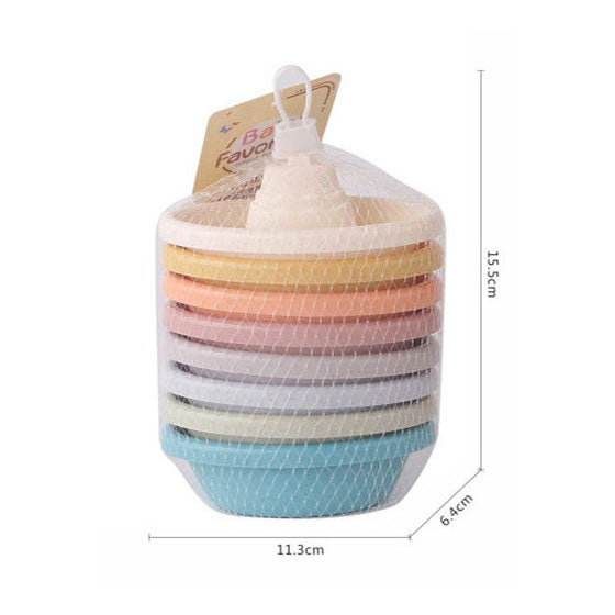 Badeboote Pastell, 8 Stück.