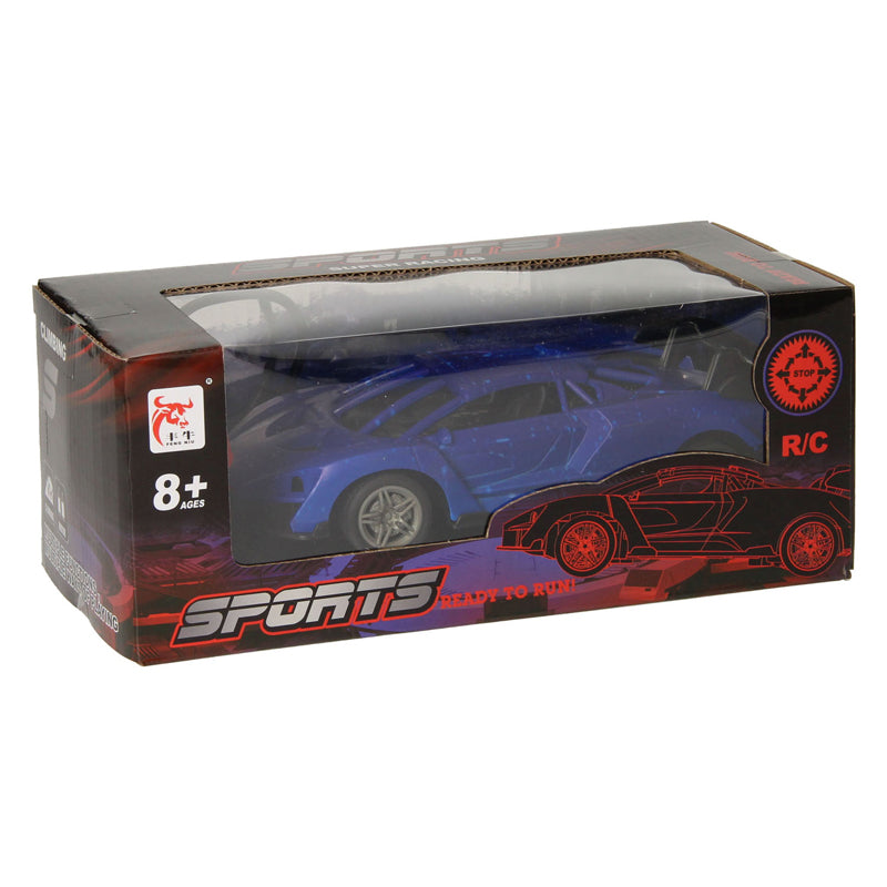 RC-Rennwagen blau schwarz ferngesteuertes Auto