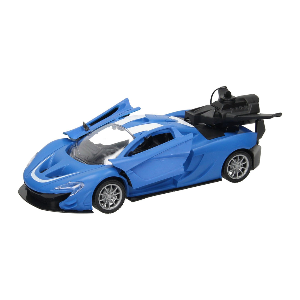Lobbes RC-Sportwagen mit Dampffunktion blau