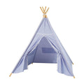 Luxuriöses Tipi-Zelt, blau mit Beleuchtung, 128 cm