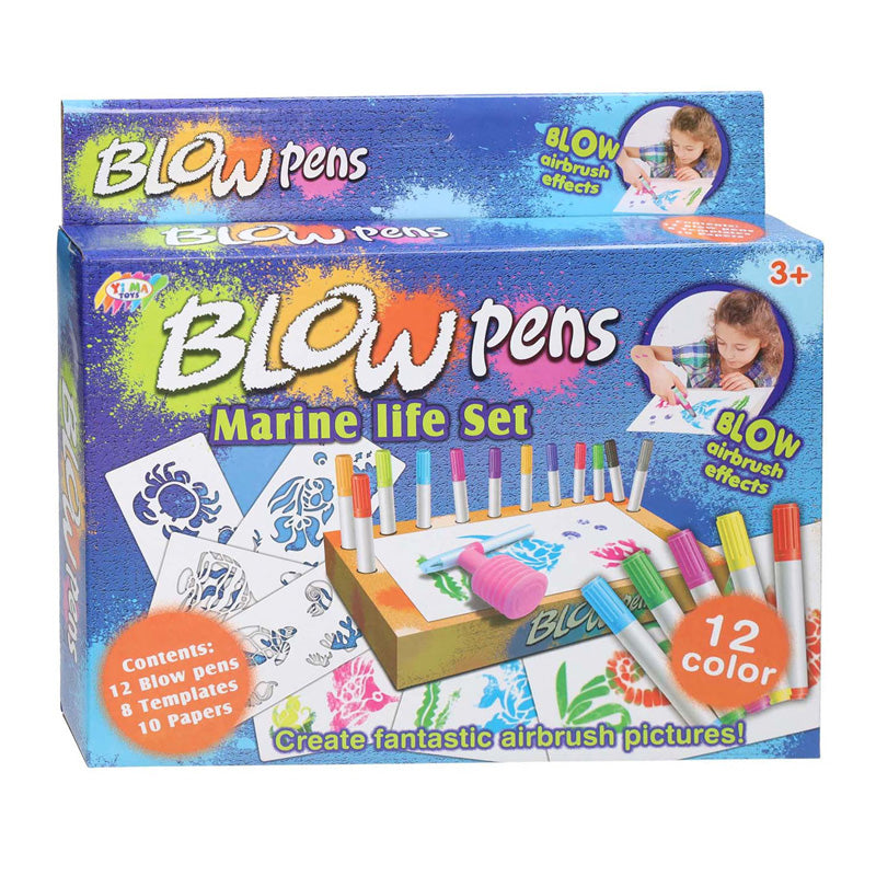 Blaaspennenset met pompje onderwaterwereld