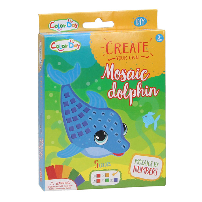 Mozaiek dolfijn maken