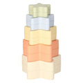 Stapelturm für Kleinkinder, Stern, Pastellfarben, 5-teilig.
