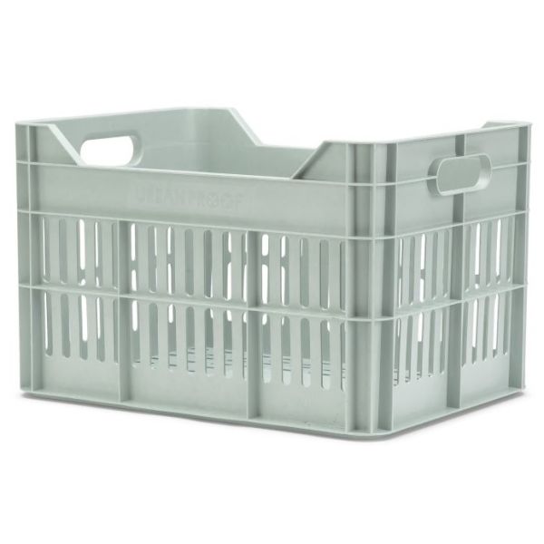 Recycelte Urban Proof Click Fahrradbox, 30 Liter – Nebelgrün