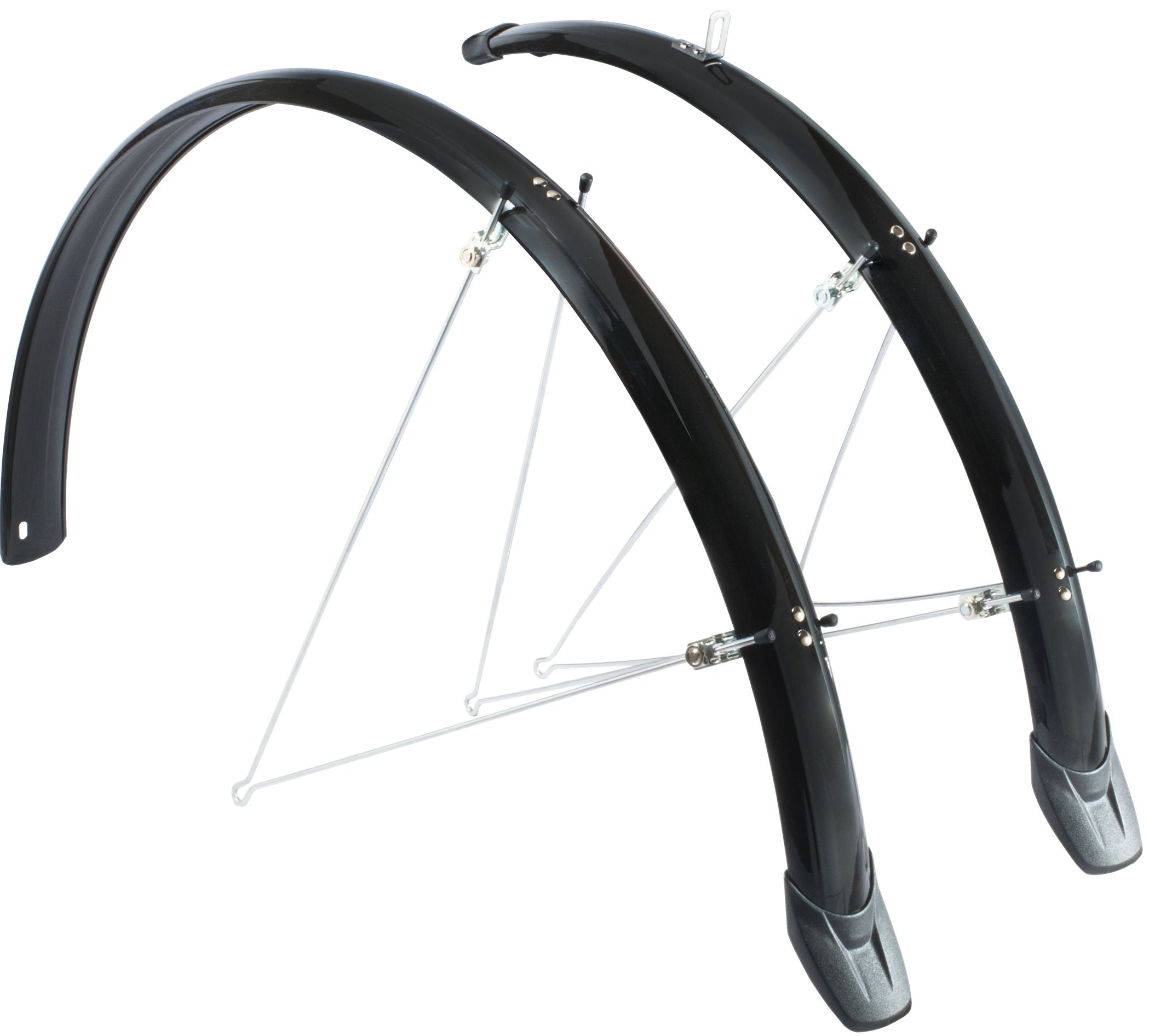 Spatbordset Eurofender Elegance 28 x 46 mm - zwart