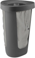 Rotho fabu statiegeld flessenbak -50 liter - incl 2 wasbare binnenzakken - handig te vervoeren - antraciet
