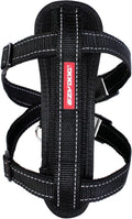 Ezydog chest plate hondentuig met autogordel zekering - honden harnas - m - zwart m