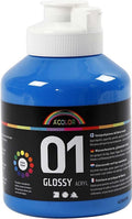 A-color glossy acrylverf, primair blauw, 01 - glossy, 500 ml