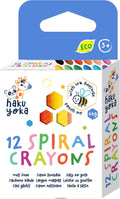 Haku yoka spiraalkrijtjes - 12 stuks - bevat 10% bijenwas - 3 jaar