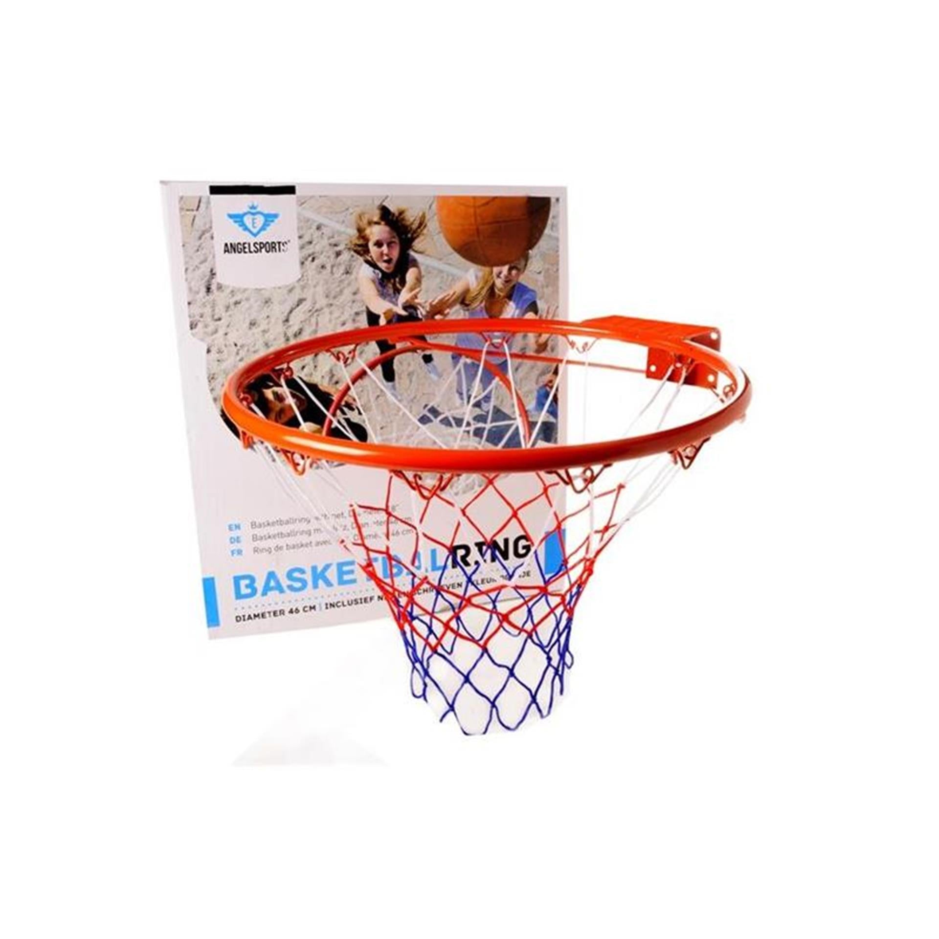 Engelhart Basketballkorb, orange, 46 cm (ohne Netz)