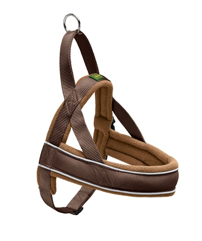 Jagdgeschirr aus norwegischem Nylon, Rennsport, braun cognac