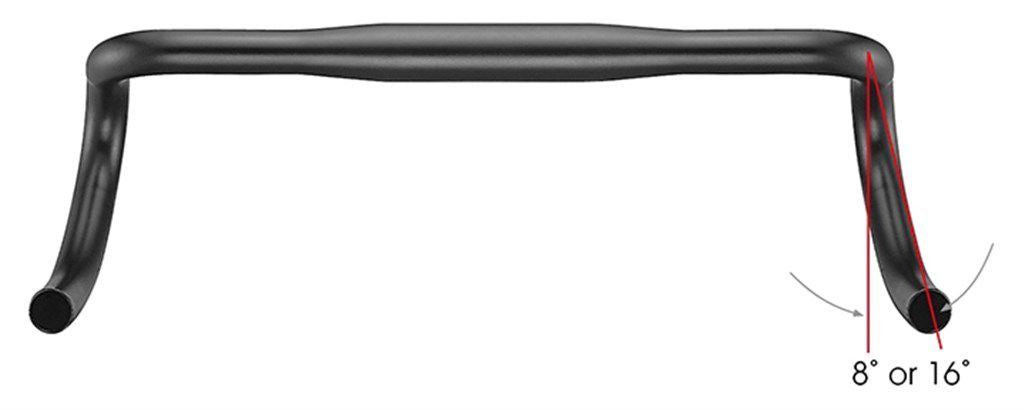 Satori Lenker x-race aero ø31,8 mm b=400 mm - matt schwarz