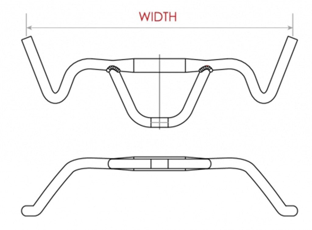 Satori stuur mtb firebird ø31.8mm 440mm - mat zwart