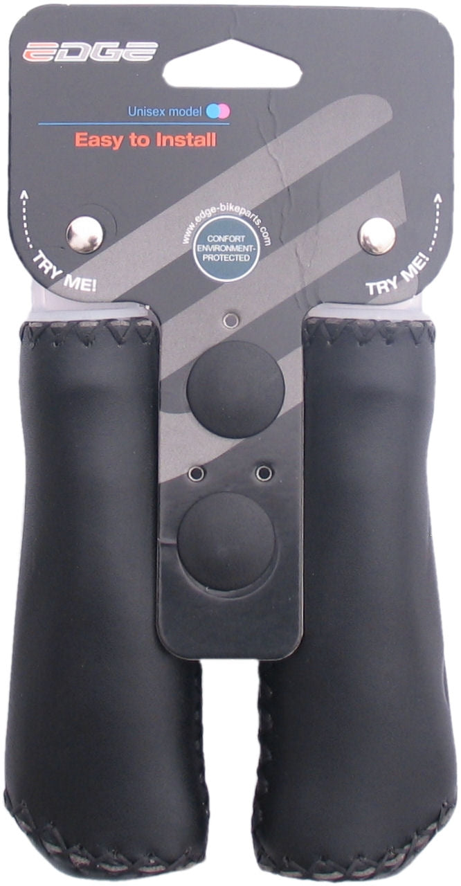 Griffset Edge Leather - schwarz - 2 x 135 mm (Einzelhandelsverpackung)
