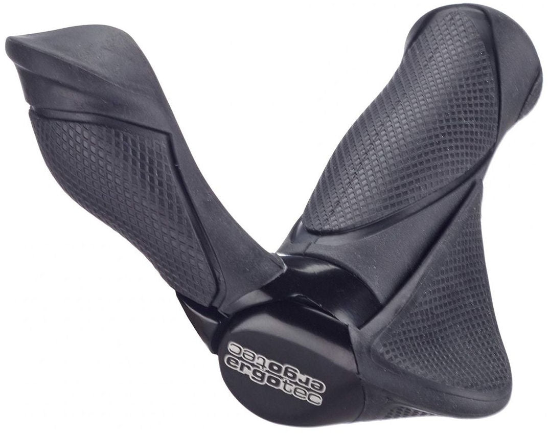 Ergotec Griffpaar MF2 Klein Kraton Aluminium 130+130 mm - Schwarz