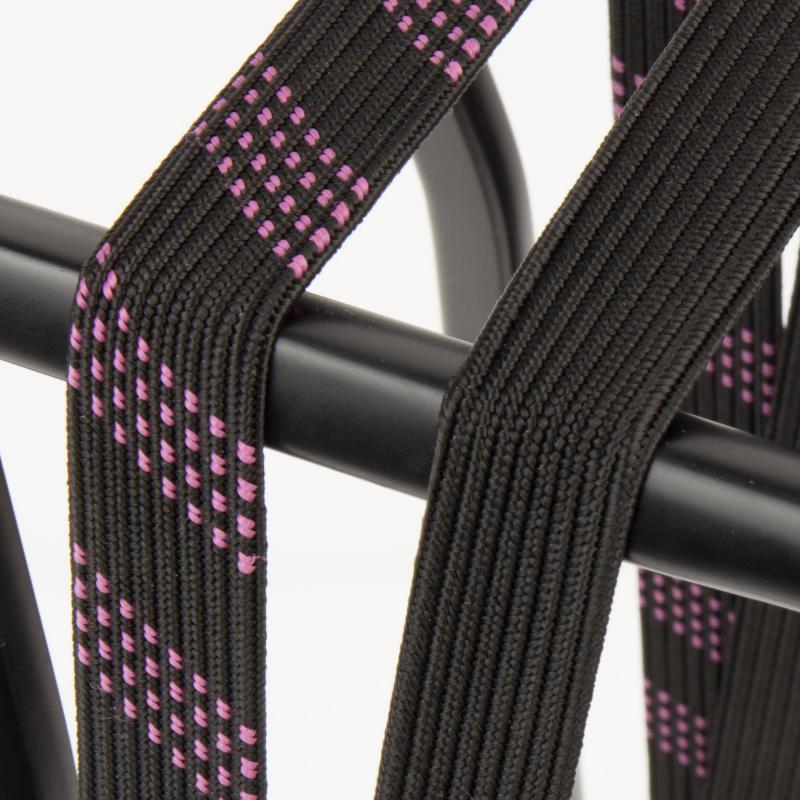 Qibbel Widek Sicherheitsgurt SUV Stahlhaken 54 cm schwarz pink
