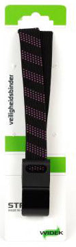 Qibbel Widek Sicherheitsgurt SUV Stahlhaken 54 cm schwarz pink
