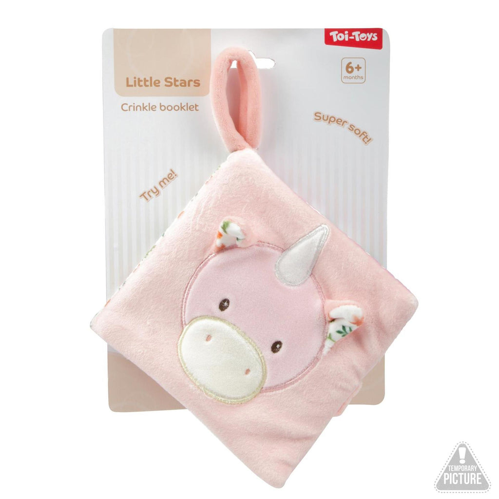 Toi-toys little stars baby pluche knisperboek