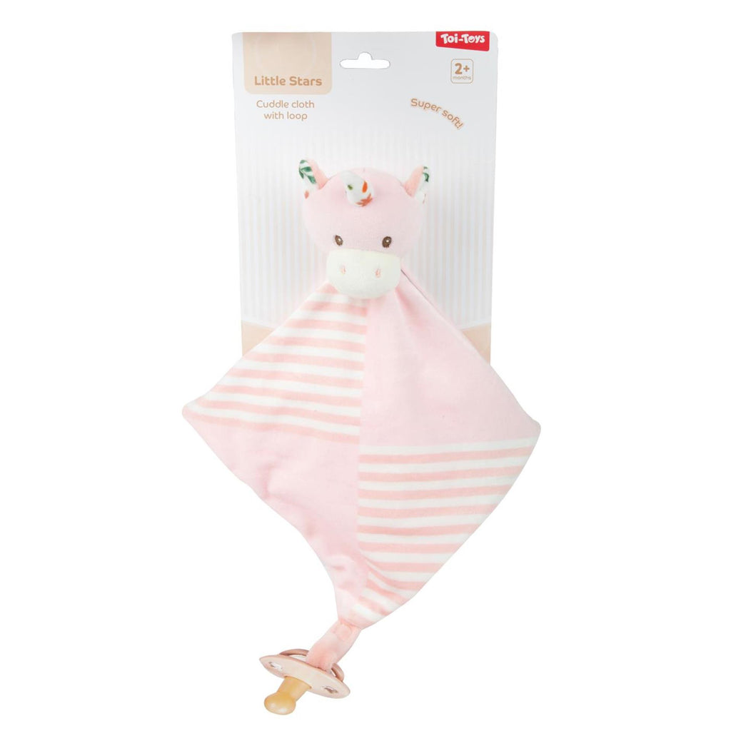 Toi-toys little stars baby knuffeldoek met lus -soft- 3ass