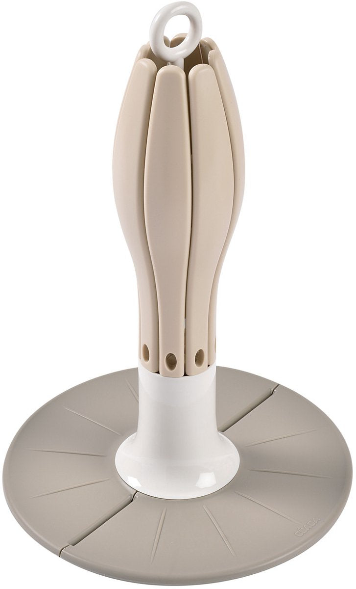 Béaba flessenrek - opvouwbaar droogrek - compact hygiënisch afdruiprek voor zuigflessen - voor 8 baby flessen accessoires - beige