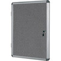 Vitrine bi.office magnetic vt630103150 aluminium afsluitbaar