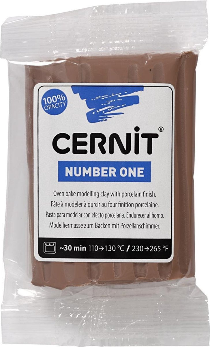 Creativ Company Cernit Modelliermasse, taupe, 56 Gramm