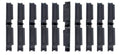 Unbranded anp framd afdekdop voor 3 kabels pvc zw ds a 10