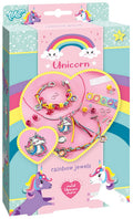 Totum unicorn sieraden maken - 2 armbandjes en 1 ketting - 25-delig - met metalen eenhoornbedel - speelgoed kinderen - knutselen - voor meisjes - vanaf 5 jaar