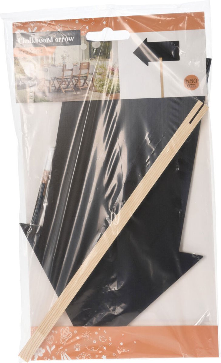 Kreidetafelpfeil am Stab, 50 cm