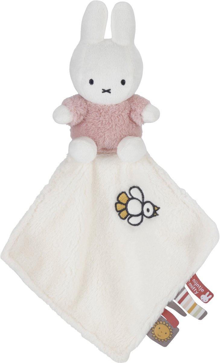 Tiamo nijntje knuffeldoekje fluffy pink