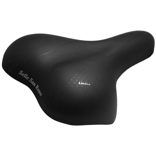 Selle San Remo Lindau Fahrradsattel für City- und Trekkingräder - schwarz (Werkstattverpackung)