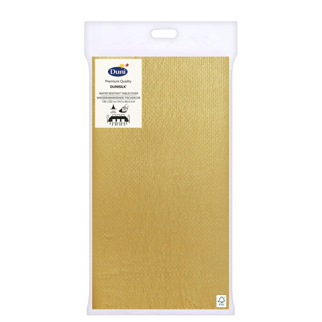 Duni Tischdecke 138x220 cm Gold