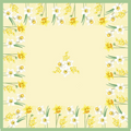 Duni napperon spring daffodil 84x84cm