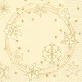 Duni servetten star shine cream 33x33cm