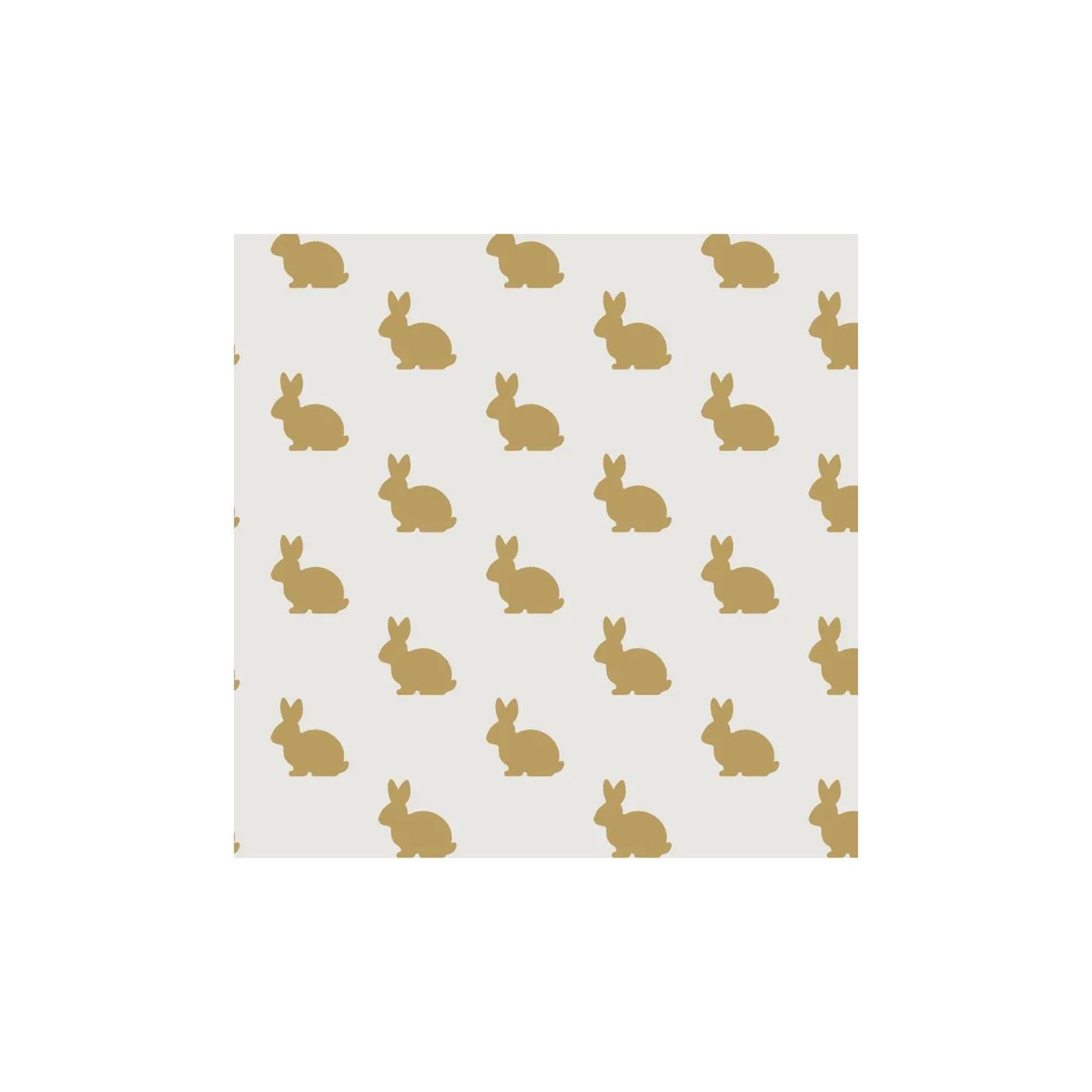 Duni servetten golden bunny 24cm