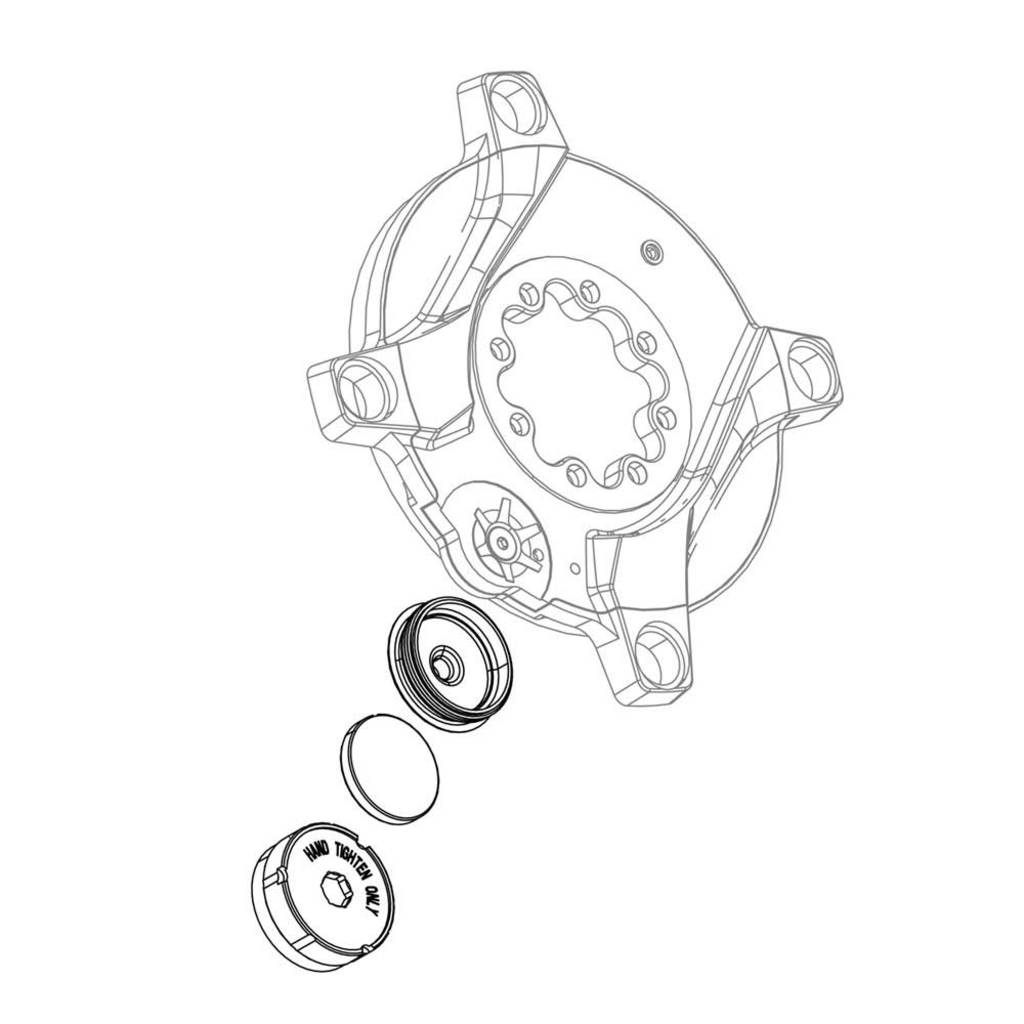 Quarq xx xxsl axs d1 batterij afdekkap