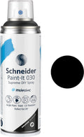 Schneider schrijfwaren schneider spuitbus verf - paint-it 030 - diy spuitverf - acrylverf - 200ml - zwart - s-ml03050001