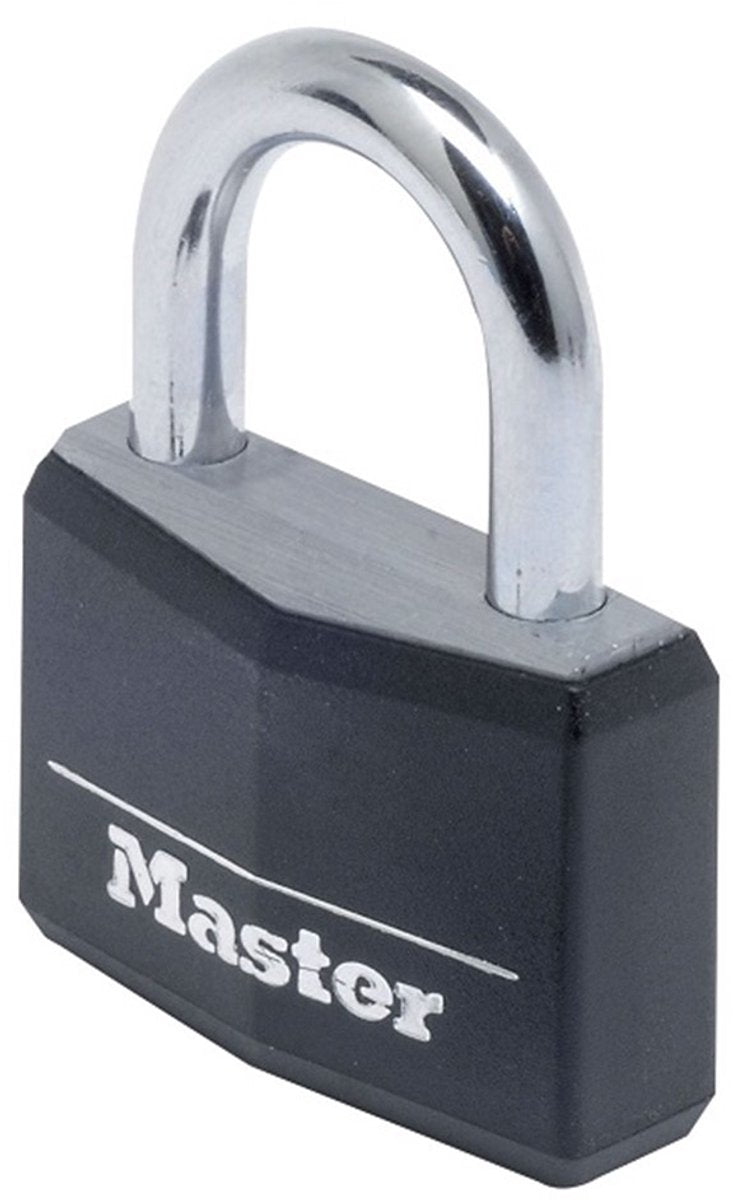 Masterlock hangslot - massief aluminium - zwart - 40 mm - 9140eurdblk