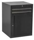 Unior grs ladenkast 2l + deur zw *op bestelling*