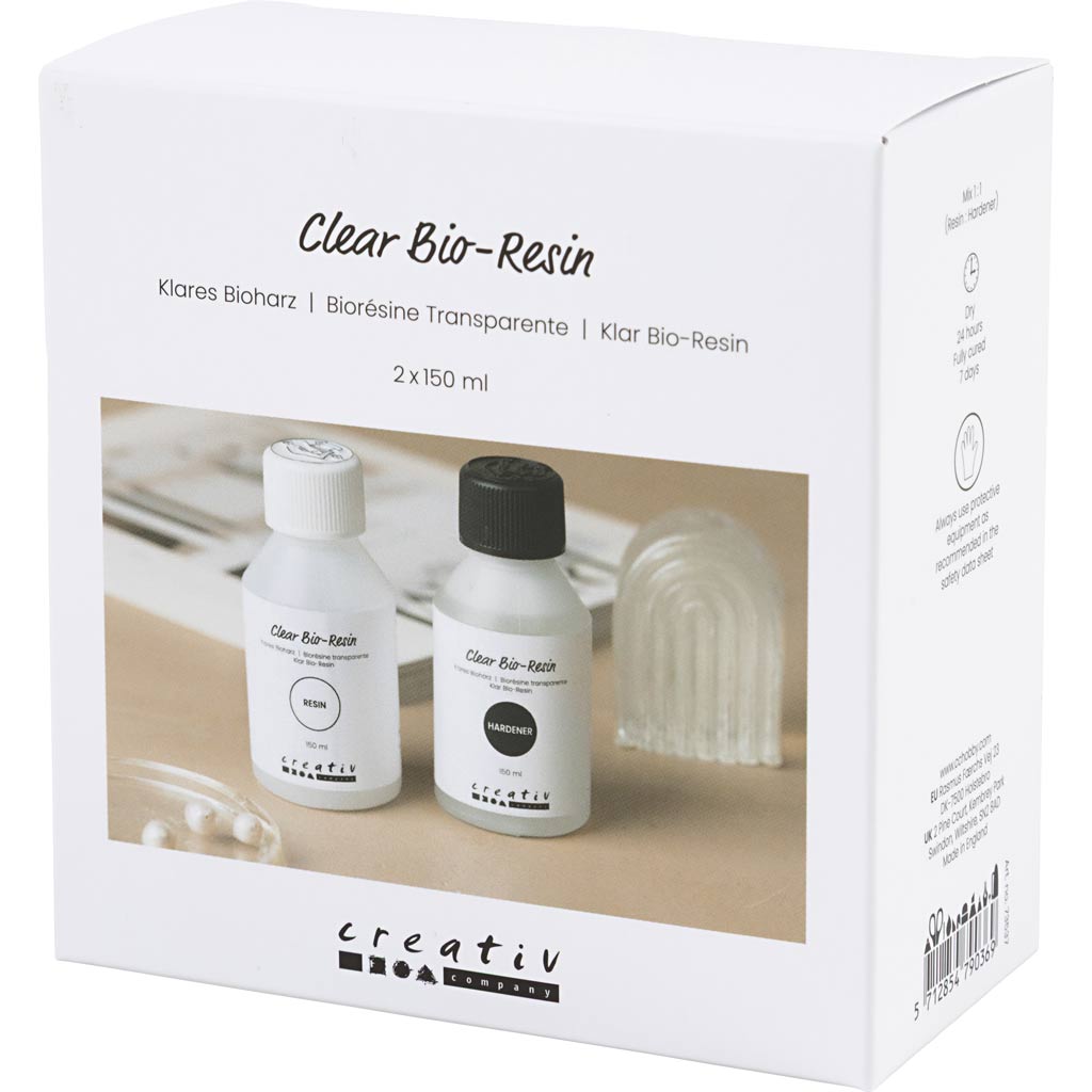 Creativ company transparante bio-hars - 2x150ml.