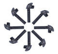 Eurofender spatd ef bev clip pvc zw set a 8