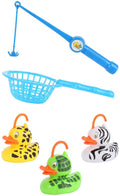 Toi-toys play out visspel vang de eend met hengel en net