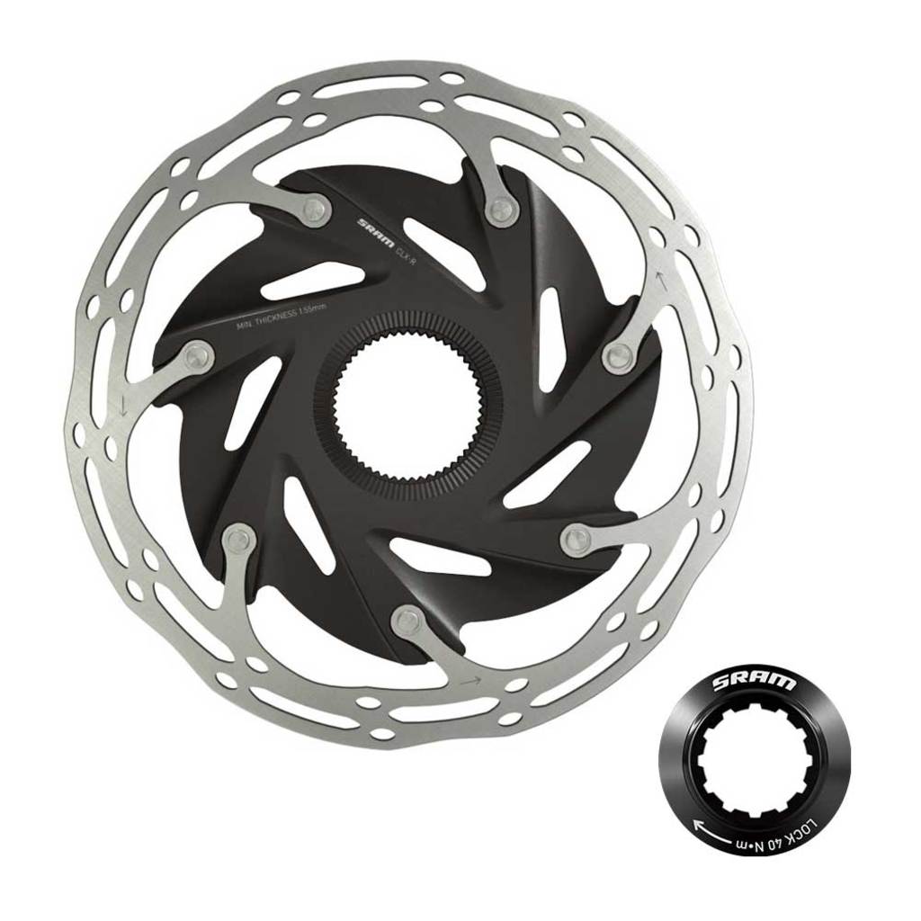 Sram remschijf centerline x-road 160mm centerlock inclusief lockring
