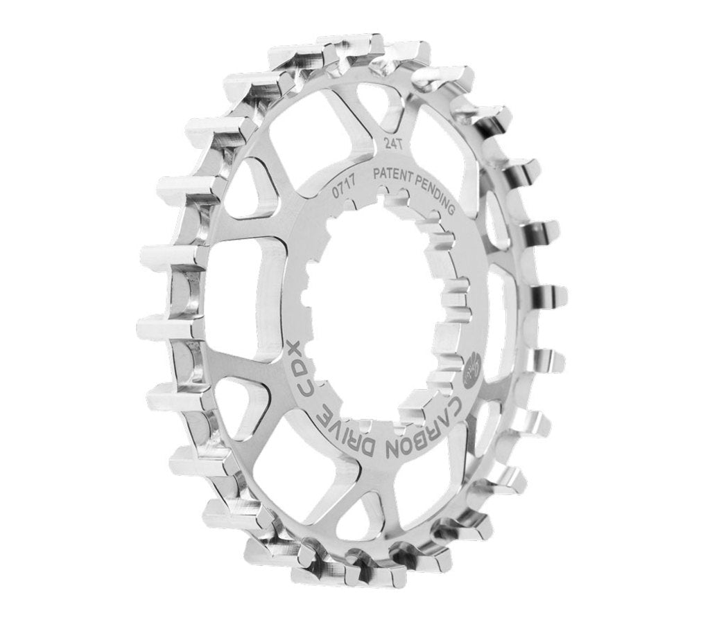 Gates Kettenblatt CDX 24 Zähne, 9-Zahn-Shimano-Freilaufnabe