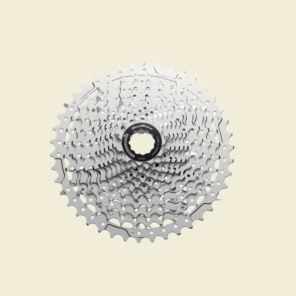 Spanninga sunrace cassette csrz800 12v 11-42t zilver